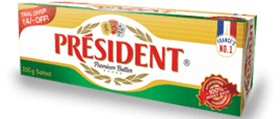 Président ® 100 g Salted Butter